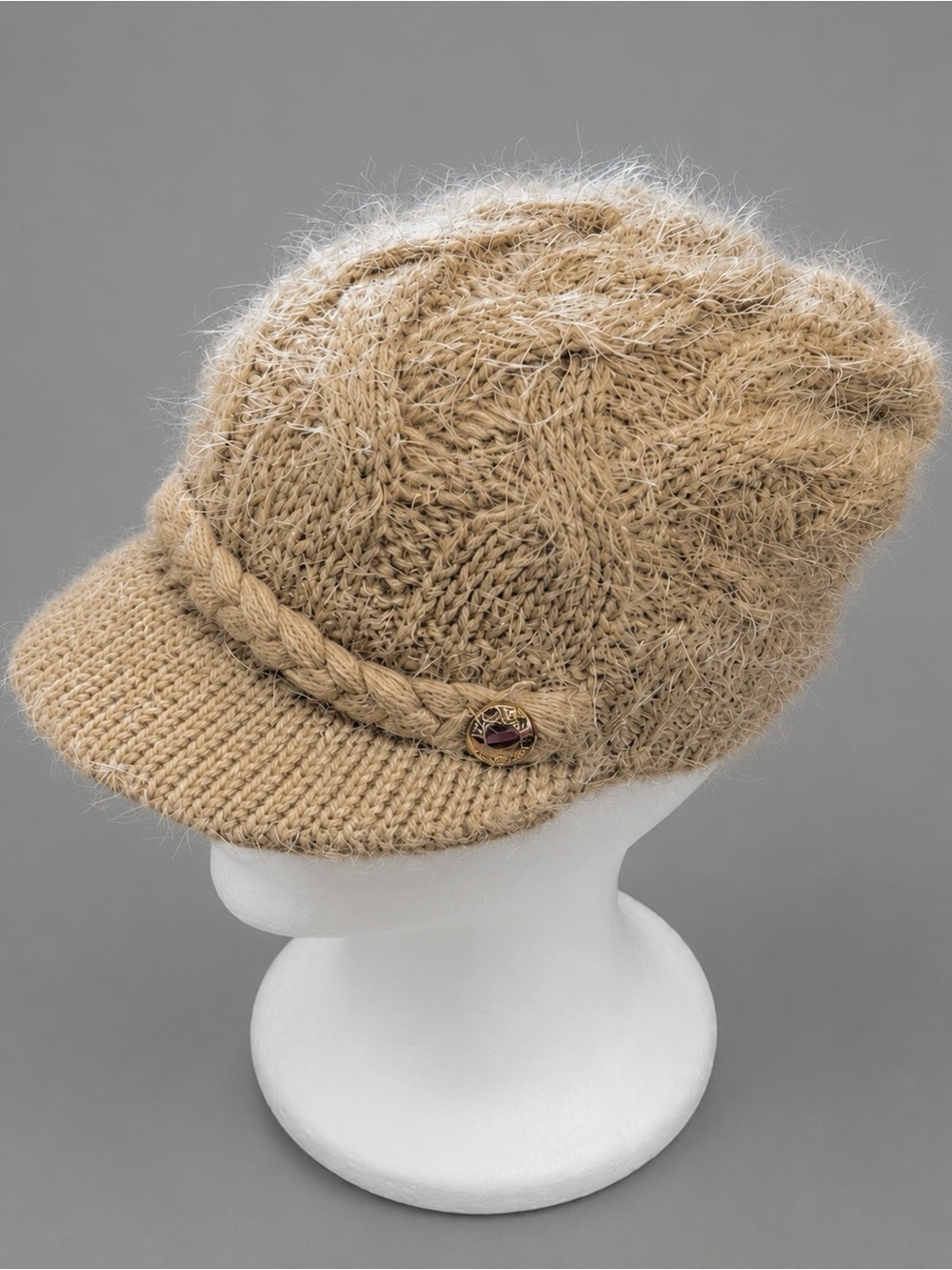 Calvin Klein BoHo Knit Beanie Newsboy Hat